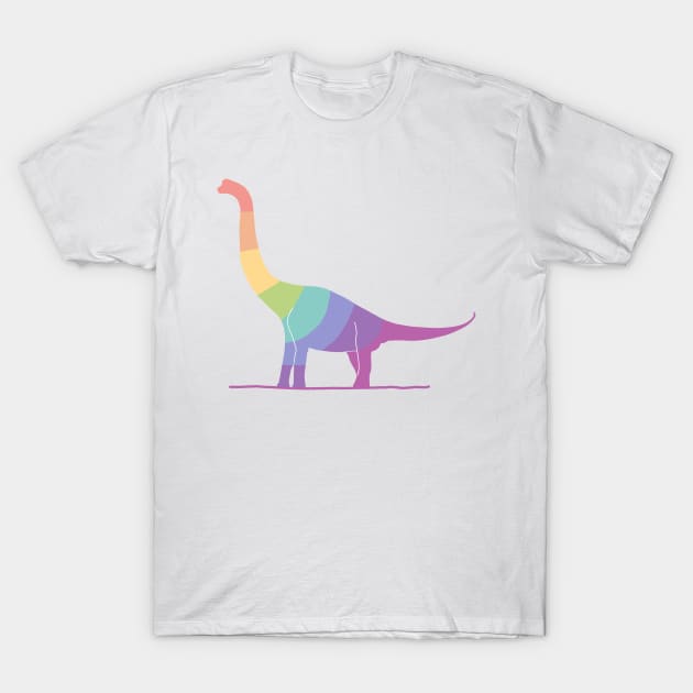 Sauropod - Rainbow T-Shirt by Design Fern